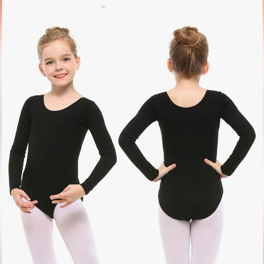 Black Long Sleeve Leotard